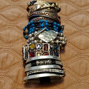 Lot of six fashion bracelets